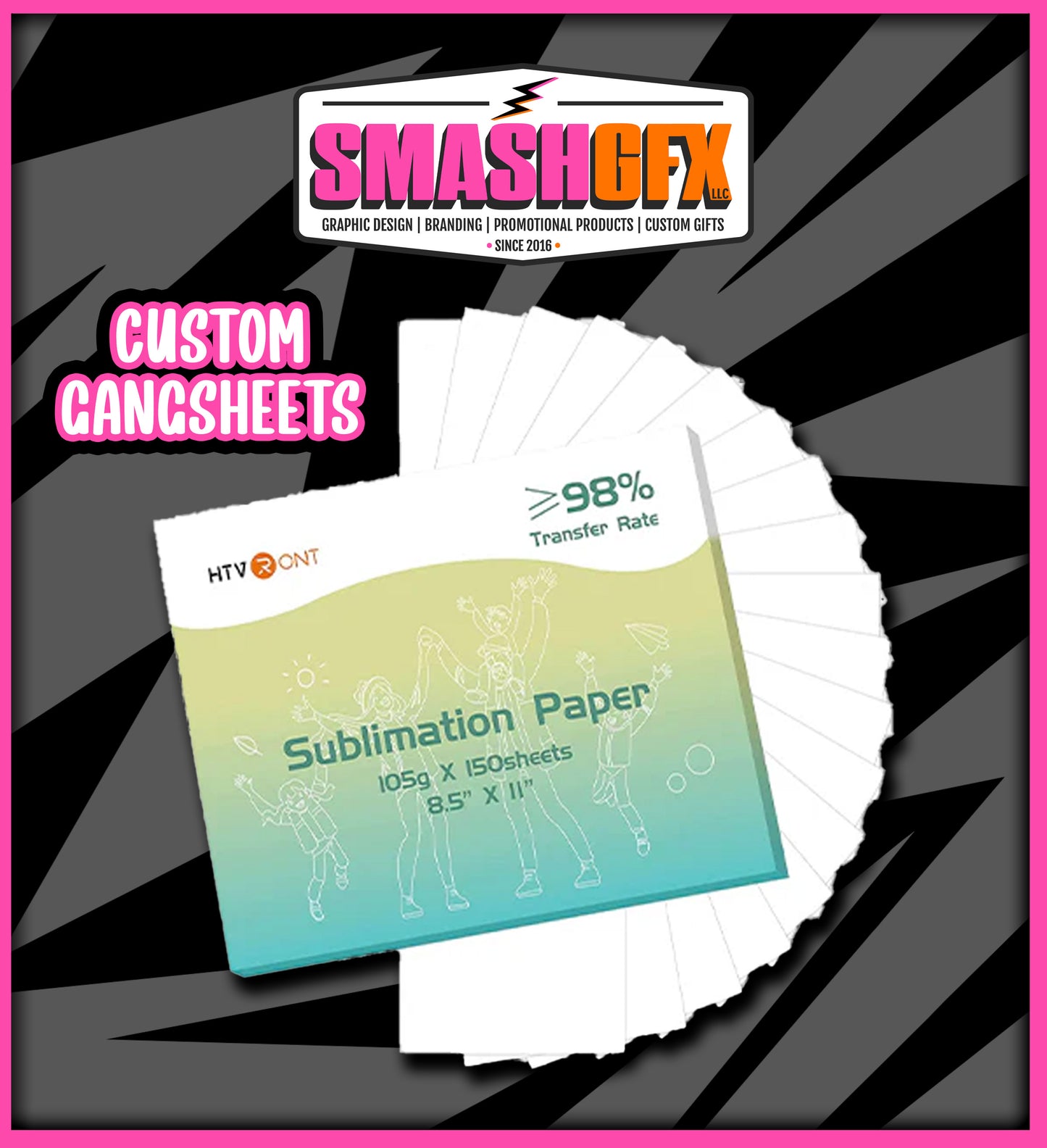 CUSTOM SUBLIMATION SHEETS