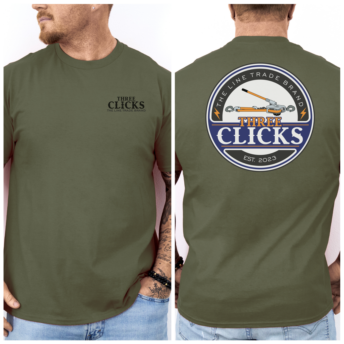 THREE CLICKS OFFICIAL TEE