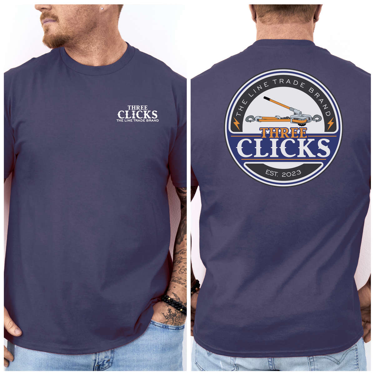 THREE CLICKS OFFICIAL TEE