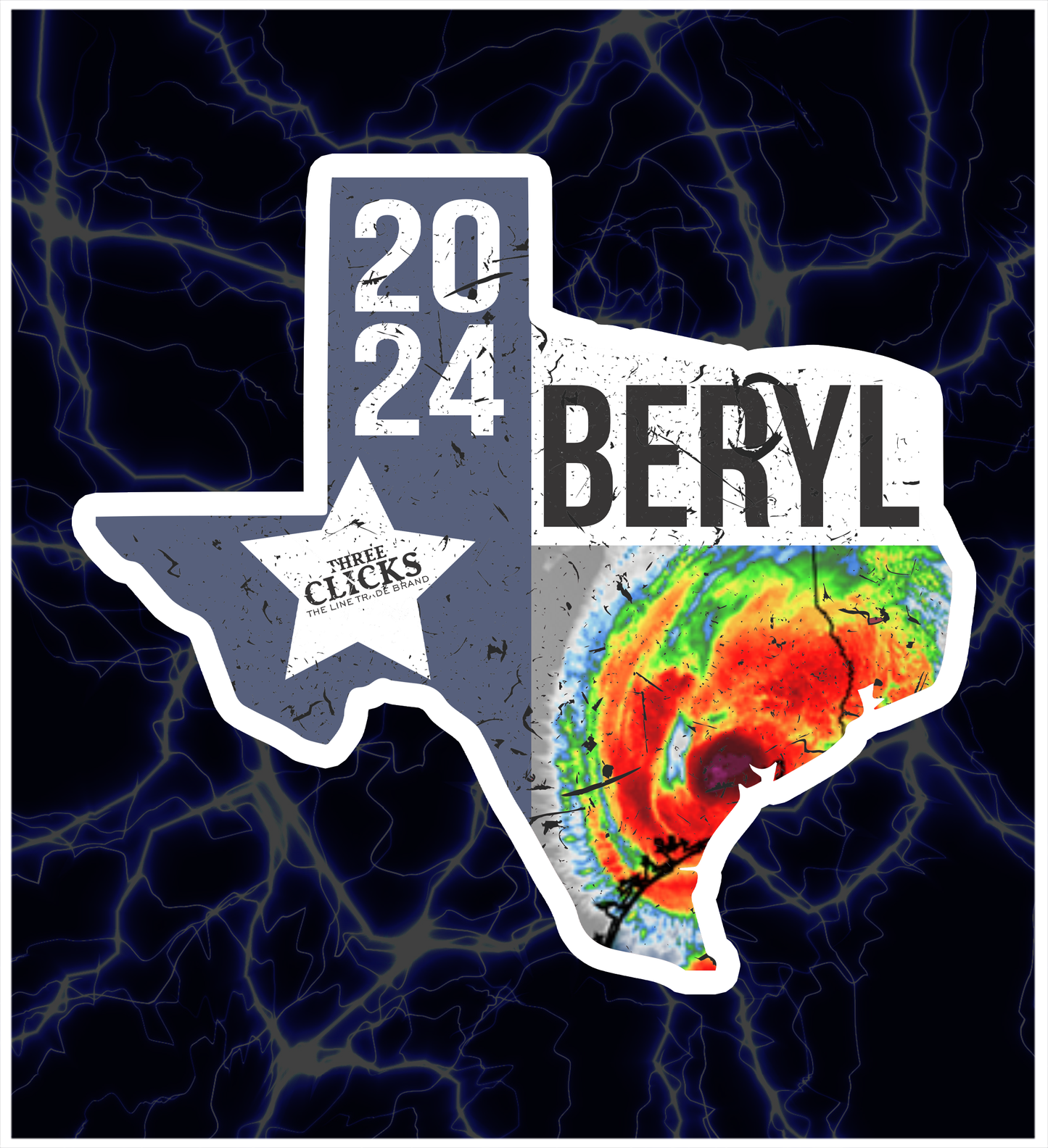 HURRICANE BERYL STICKER