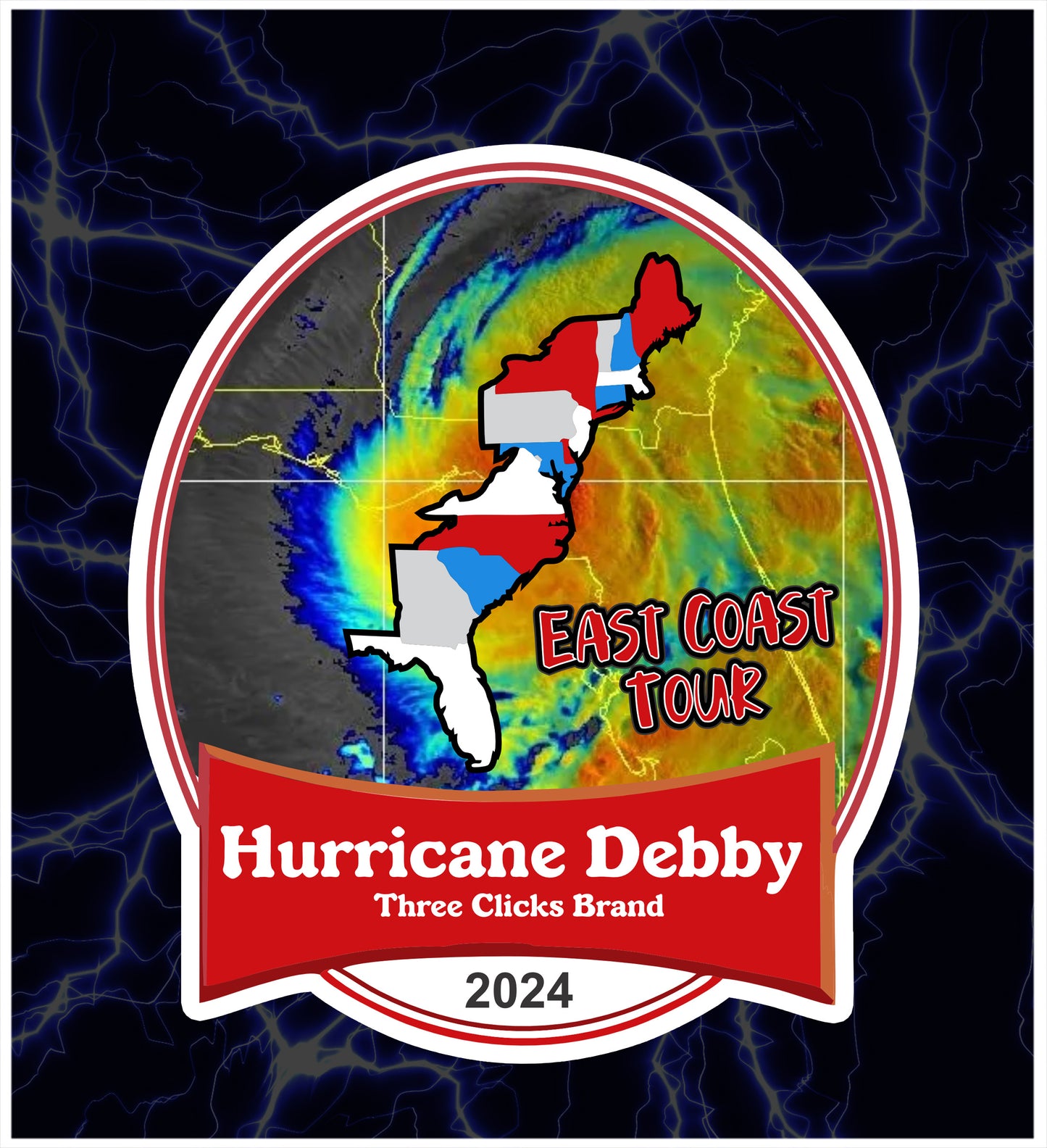 HURRICANE DEBBY STICKER