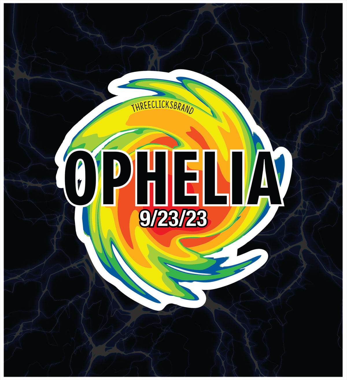 HURRICANE STAMP STICKER