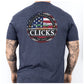 THREE CLICKS USA TEE