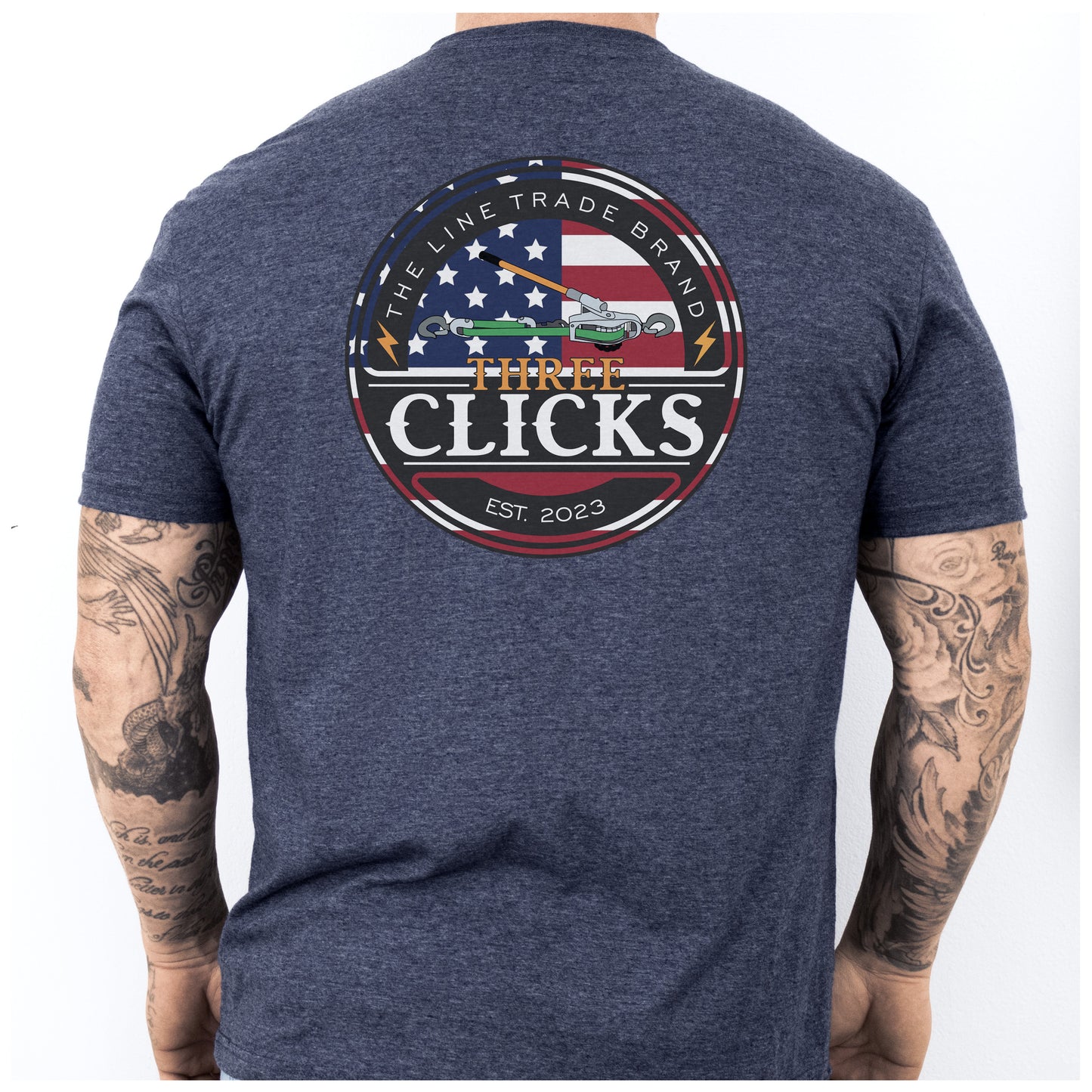 THREE CLICKS USA TEE